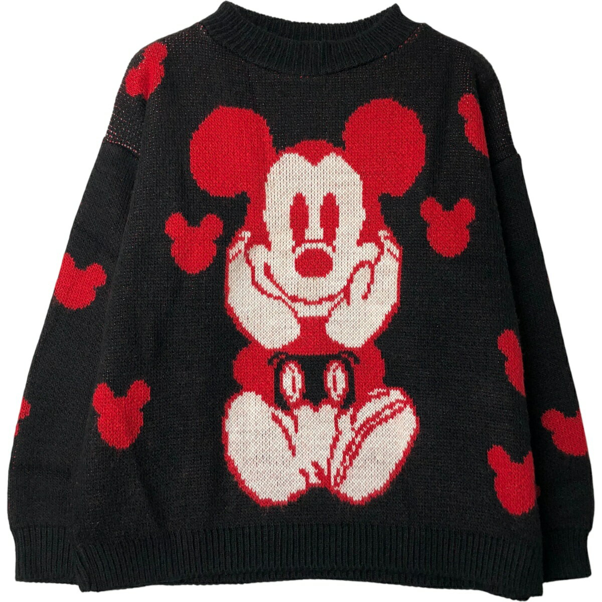 楽天市場】ミッキーマウス（カラーブラック）（ニット・セーター