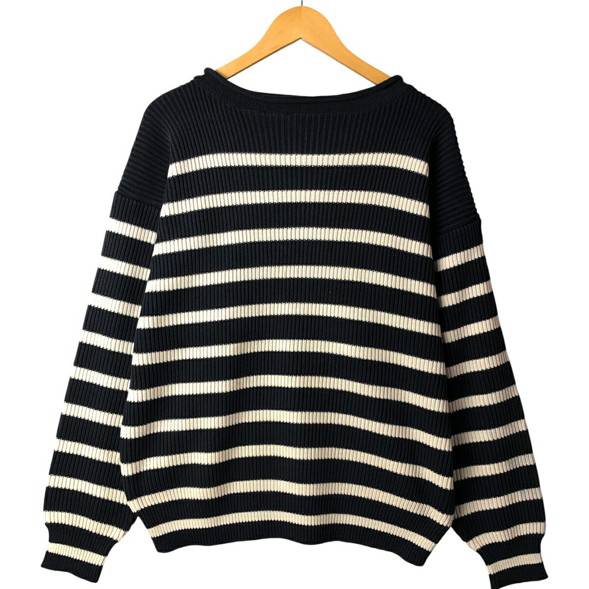 Rakuten - 古着 90'S トミーヒルフィガー TOMMY HILFIGER ボーダー柄 ロールネック コットンニットセーター メンズM相当 /eaa399816 【中古】 【251207】 ネイビー系 秋冬