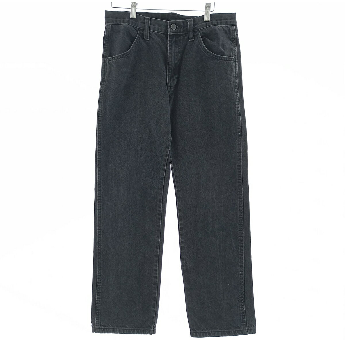 古着 ラスラー RUSTLER ブラックデニム ストレートデニムパンツ メンズw32相当 /eaa400765 【中古】 【240922】