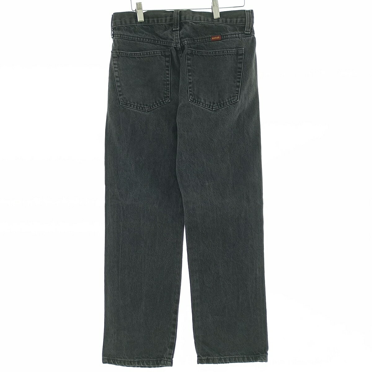 古着 ラスラー RUSTLER ブラックデニム ストレートデニムパンツ メンズw32相当 /eaa400765 【中古】 【240922】