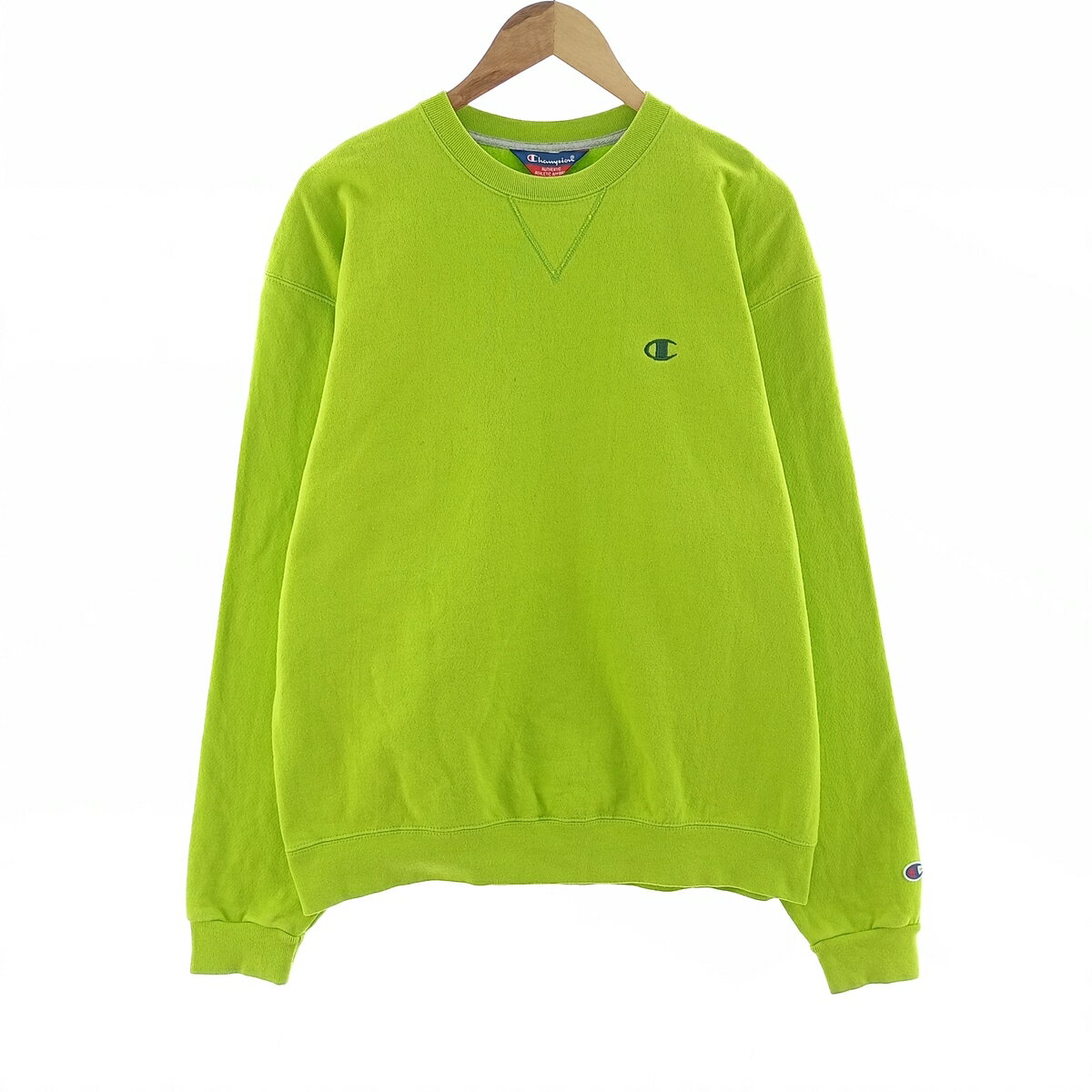 古着 チャンピオン Champion AUTHENTIC ATHLETICAPPAREL ワンポイントロゴスウェットシャツ トレーナー メンズL相当 /eaa402479 【中古】 【241026】