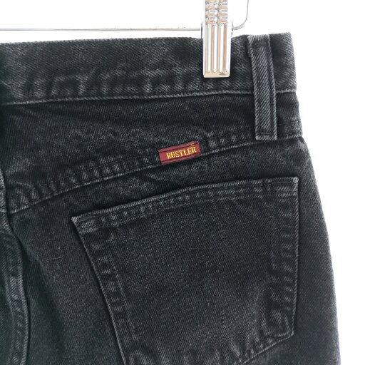 古着 ラスラー RUSTLER ブラックデニム ストレートデニムパンツ メンズw31相当 /eaa402779 【中古】 【250102】 【SS2509_30】