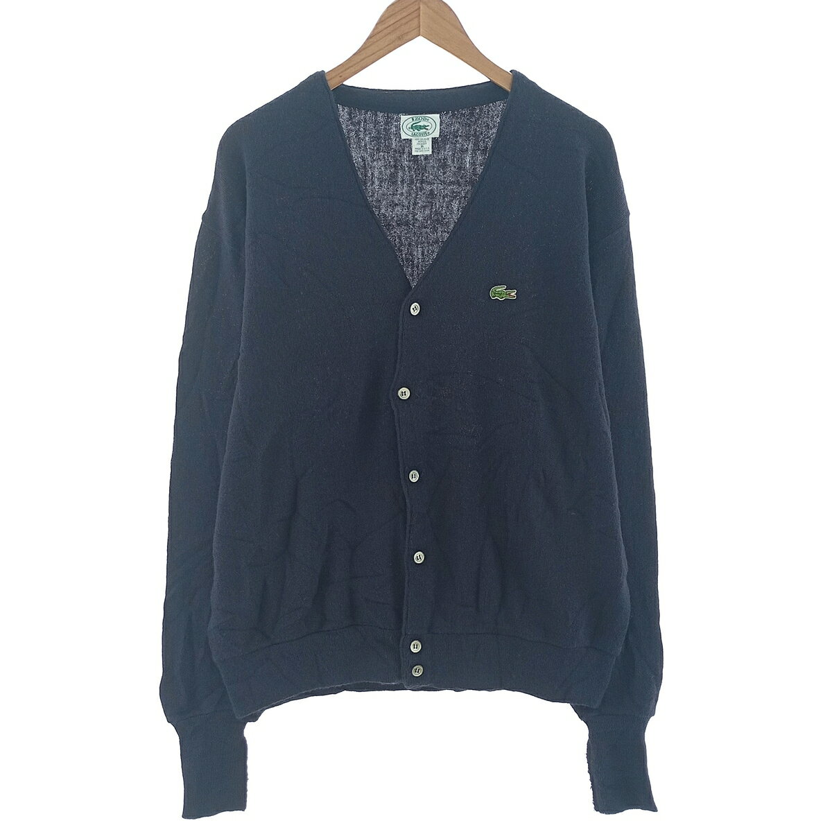 古着 80~90'S ラコステ LACOSTE IZOD アクリルニットカーディガン USA製 メンズXL相当 ヴィンテージ /eaa402812 【中古】 【250124】 【SS2506_30】