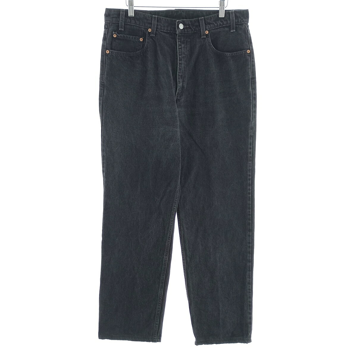 古着 90'S リーバイス Levi's 550 RELAXED FIT ブラックデニム テーパードデニムパンツ メンズw35相当 ヴィンテージ /eaa403410 【中古】 【241021】 【SS2506_10】
