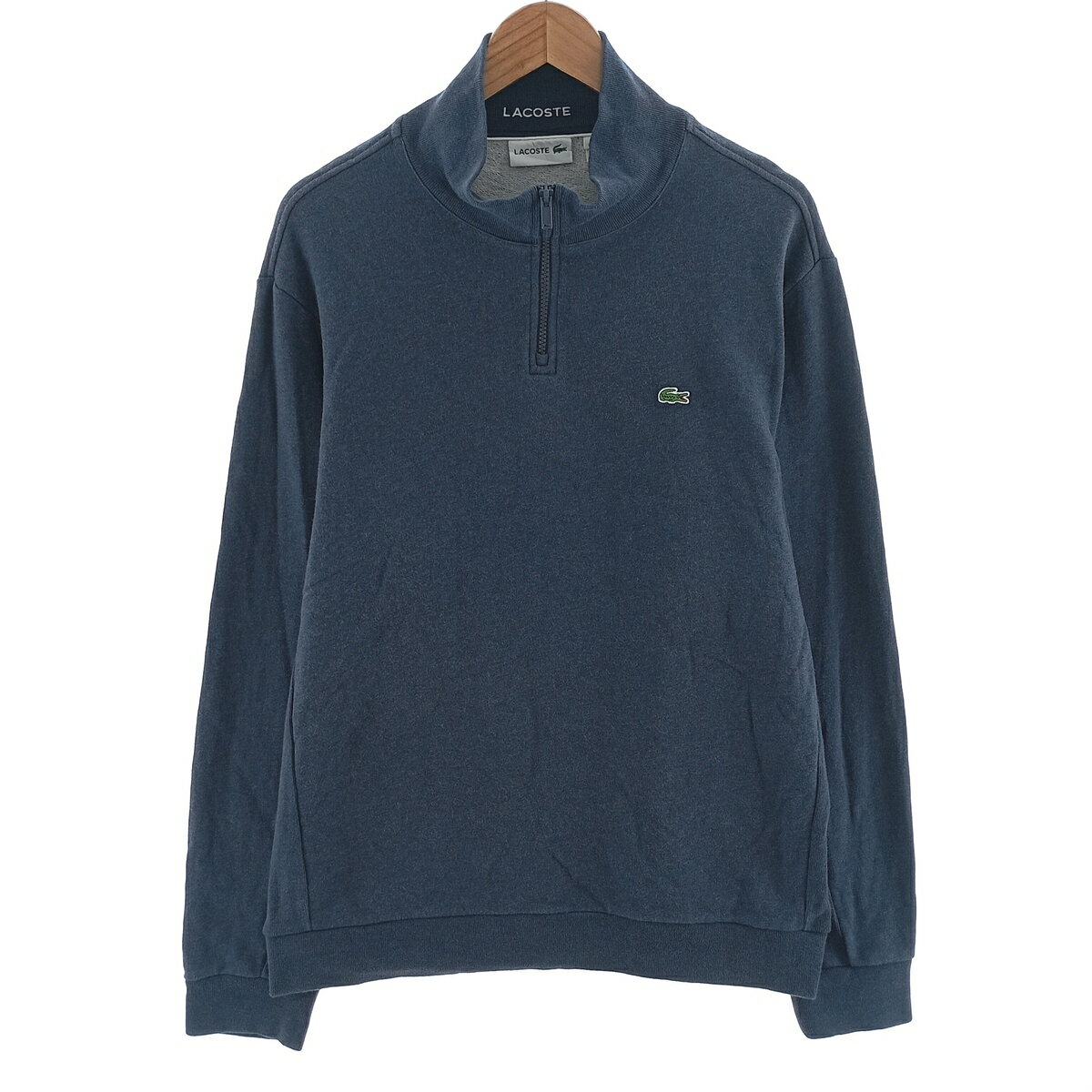 古着 ラコステ LACOSTE ハーフジップスウェットシャツ トレーナー 8 メンズXXL相当 /eaa403963 【中古】 【241218】 【SS2509_30】