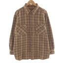 古着 90~00'S セントジョンズベイ ST.JOHN'S BAY AUTHENTIC 長袖 ヘビーネルチェックシャツ メンズXL相当 ヴィンテージ /eaa...