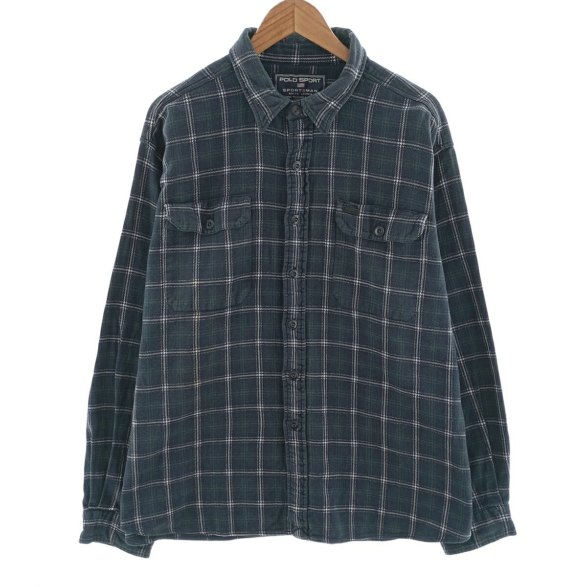 古着 ラルフローレン Ralph Lauren POLO SPORT ポロスポーツ 長袖 フランネルチェックシャツ メンズXXL相当 /eaa404448 【中古】 【241216】 【SS2506_30】