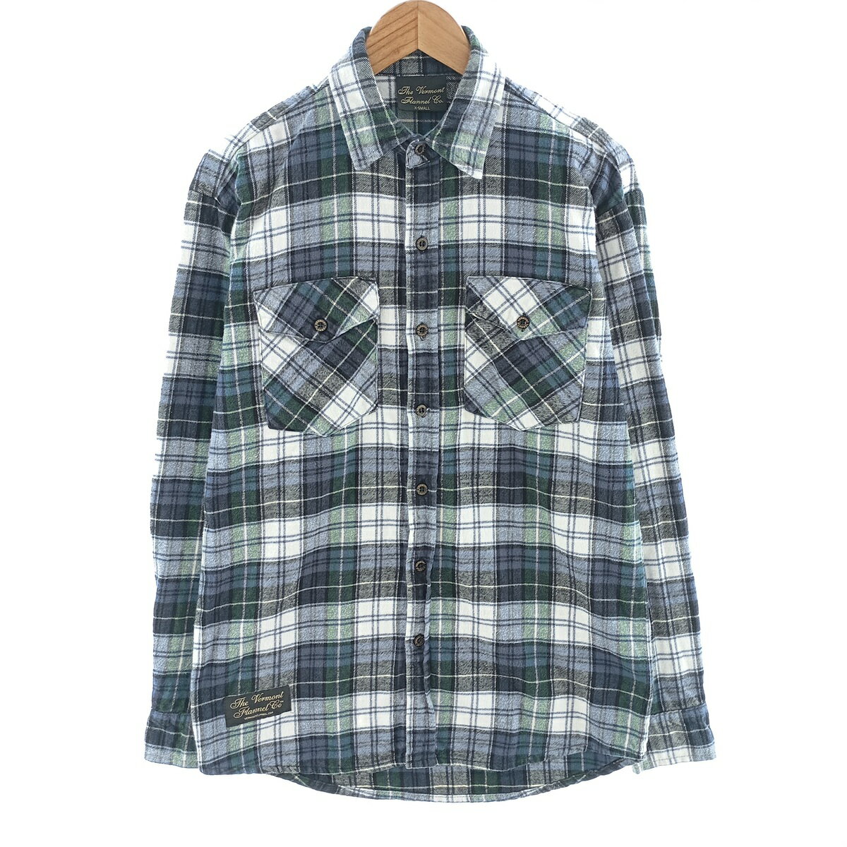 古着 THE VERMONT FLANNEL CO. 長袖 フランネルチェックシャツ USA製 メンズXS相当 /eaa404468 【中古】 【241216】 【SS2506_30】