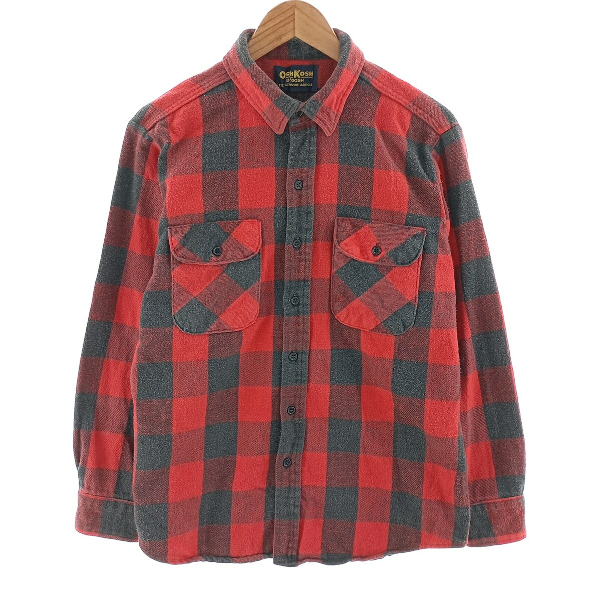 古着 オシュコシュ Osh kosh 長袖 フランネルチェックシャツ メンズL相当 /eaa404510 【中古】 【241215】 【SS2506_30】