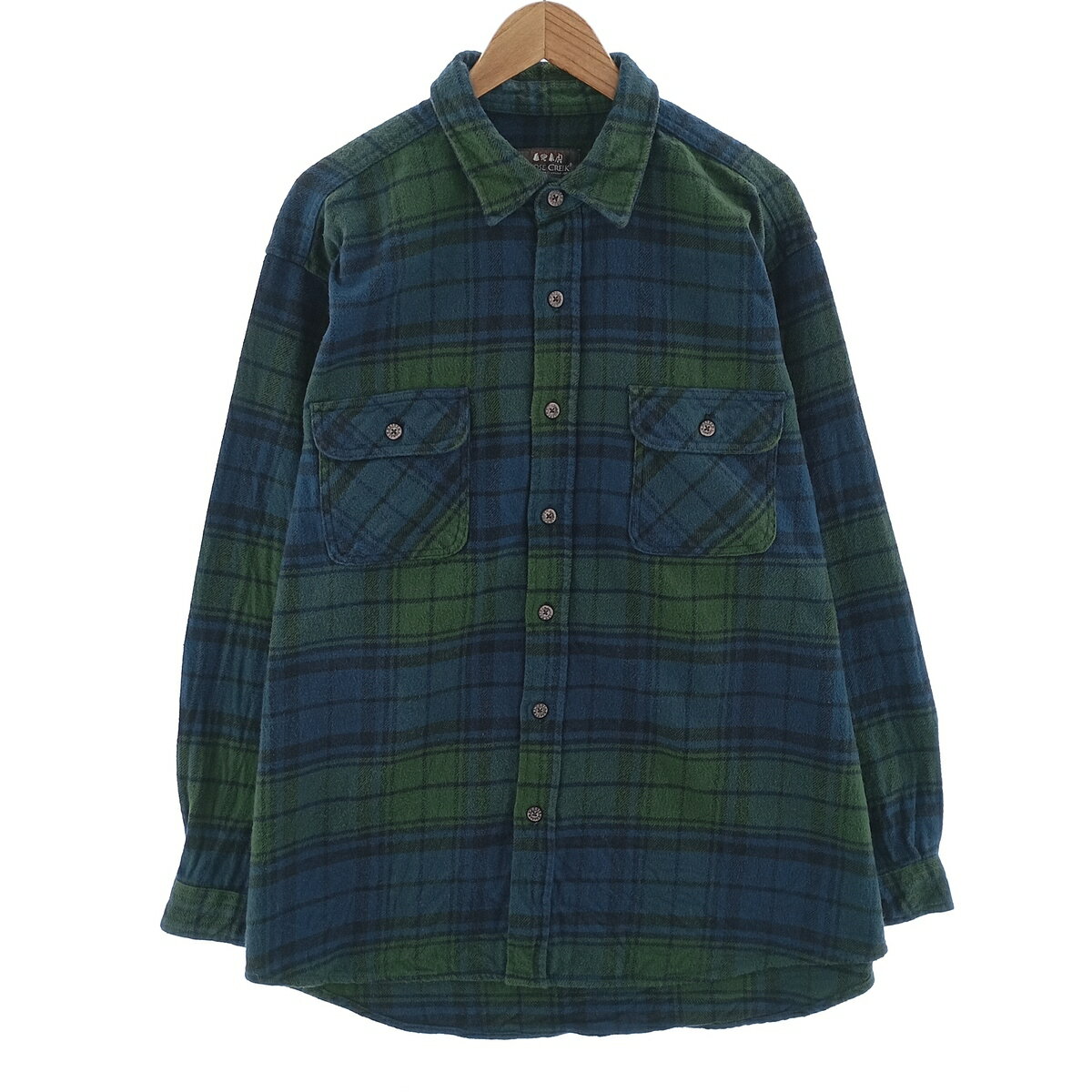 Rakuten - 古着 ムースクリーク MOOSE CREEK 長袖 フランネルチェックシャツ メンズXL相当 /eaa404679 【中古】 【250302】 【SS2603_50】