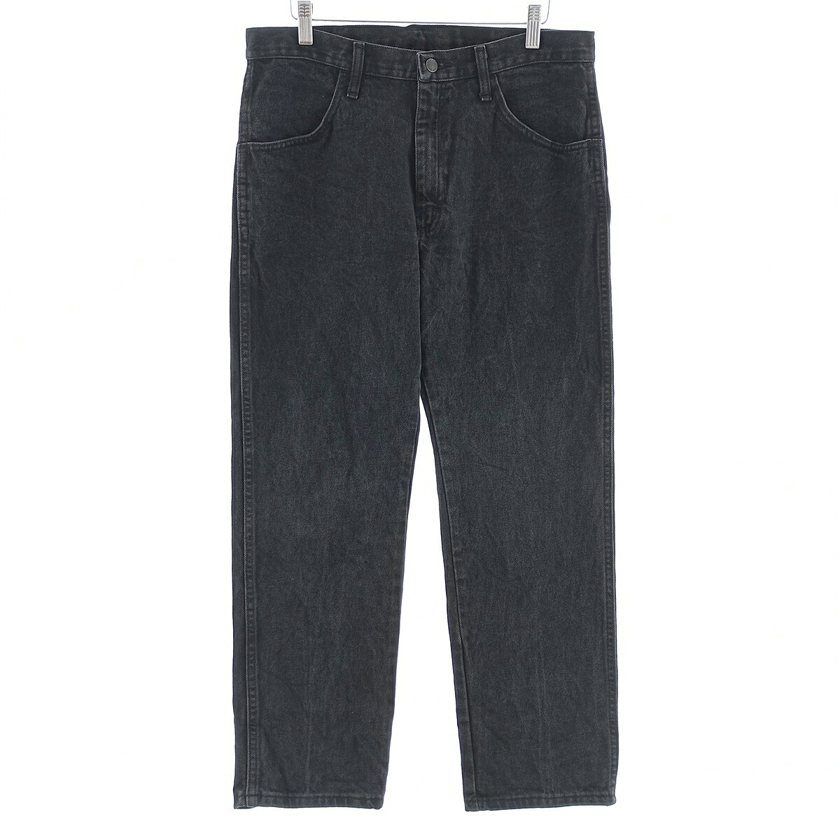 古着 ラスラー RUSTLER ブラックデニム ストレートデニムパンツ メンズw34相当 /eaa404750   【SS2606_30
