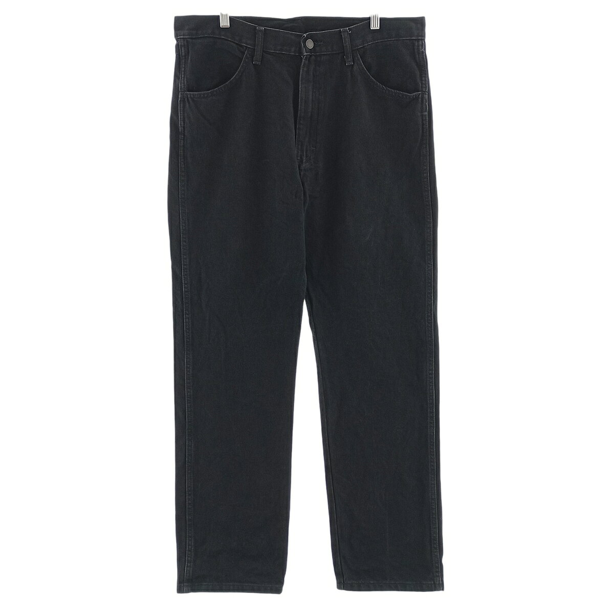 古着 ラスラー RUSTLER ブラックデニム ストレートデニムパンツ メンズw37相当 /eaa404755   【SS2606_30