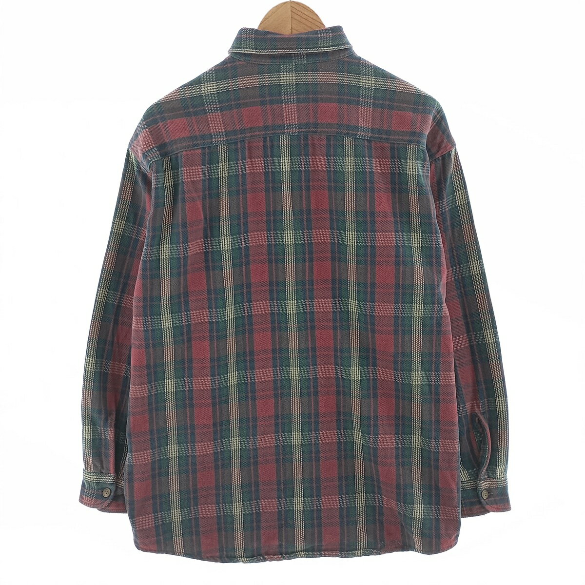 古着 90~00'S セントジョンズベイ ST. JOHN'S BAY Heavyweight 長袖 ヘビーネルチェックシャツ メンズL相当 /eaa404887 【中古】 【250301】
