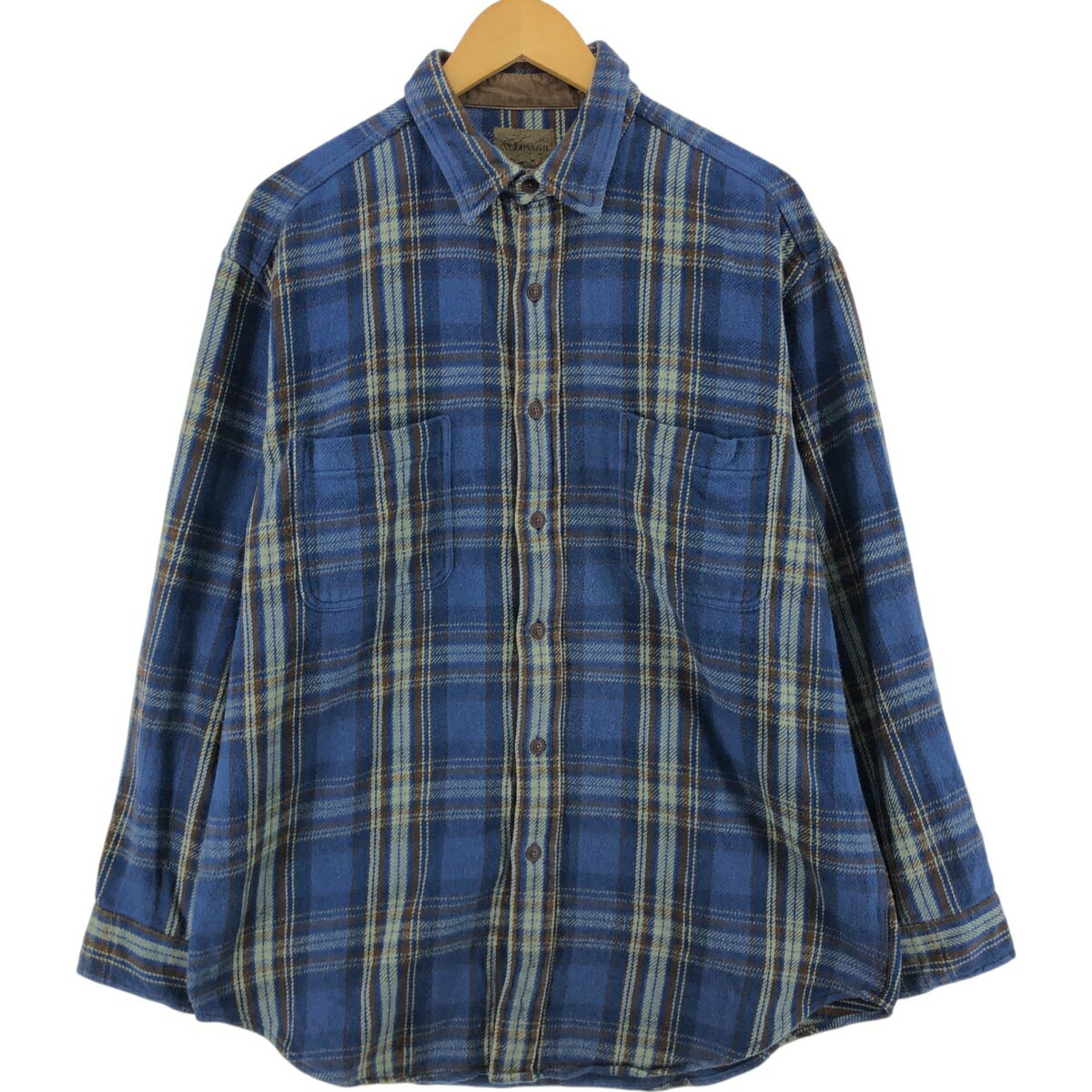 古着 セントジョンズベイ ST. JOHN'S BAY 長袖 フランネルチェックシャツ メンズL相当 /eaa404891 【中古】 【250301】 【ss2601_30】