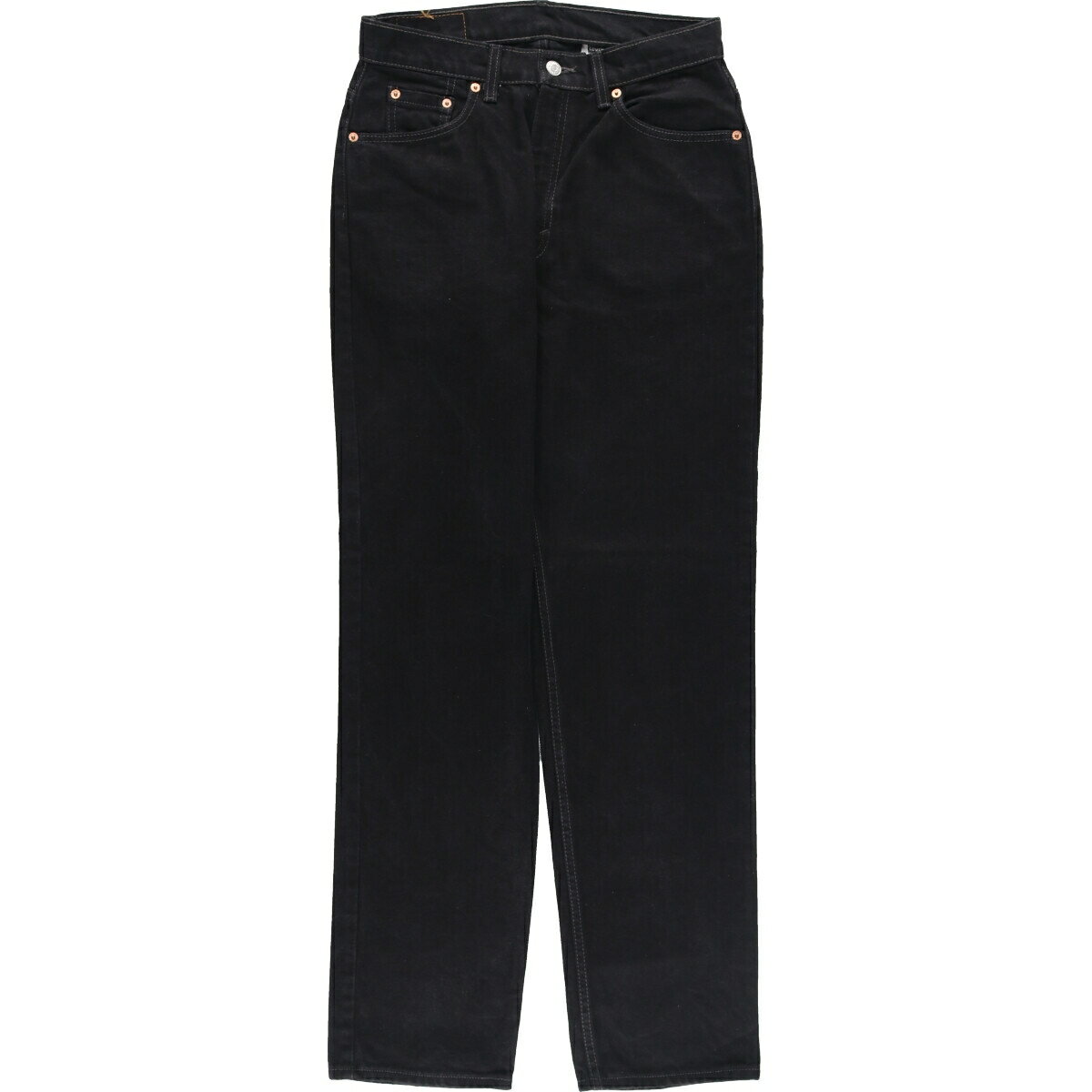 古着 00'S リーバイス Levi's 512 SLIM FIT STRAIGHT LEG ブラックデニム テーパードデニムパンツ カナダ製 レディースL(w30) /eaa405409  