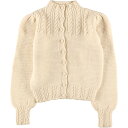 古着 ブルックスブラザーズ Brooks Brothers ケーブル編み ハイネック HAND KNIT ハンドニット ウールニットカーディガン レディースS /eaa405421  