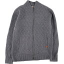 古着 ブルックスブラザーズ Brooks Brothers RED FLEECE 切替 ウールニットフルジップセーター メンズL /eaa407090  