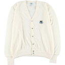 古着 80~90'S ラコステ LACOSTE アクリルニットカーディガン USA製 メンズXL ヴィンテージ /eaa409560 【中古】 【240115】...