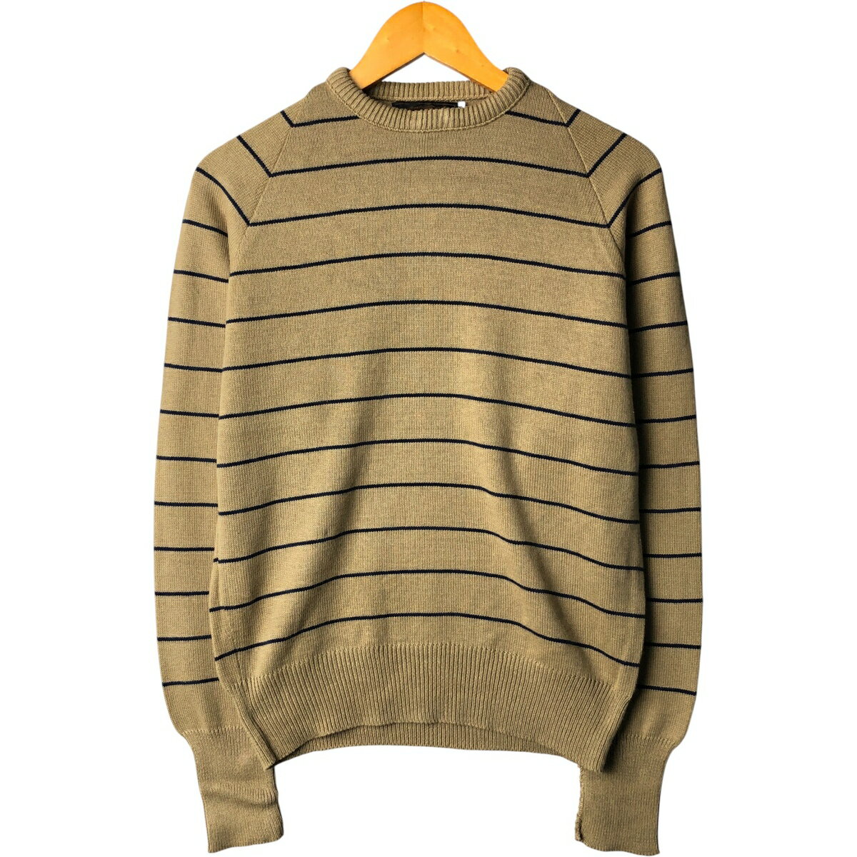 古着 70'S エディーバウアー Eddie Bauer 黒タグ ボーダー柄 コットンニットセーター USA製 レディースM相当 ヴィンテージ /eaa410945 【中古】 【251123】 【ADEL/アデル】 【SS2603_10】