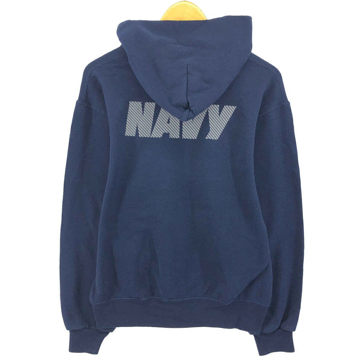 古着 90'S ソフィー SOFFE U.S.NAVY バックプリント スウェットプルオーバーパーカー USA製 メンズS相当 ヴィンテージ /eaa411685 【中古】 【241102】