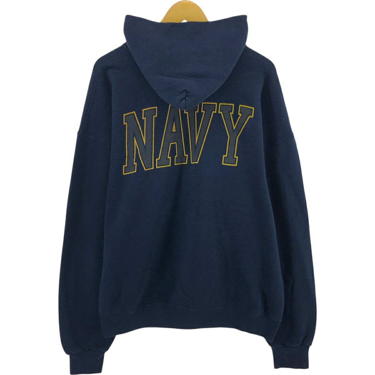 古着 90~00'S SOFFE U.S.NAVY スウェットプルオーバーパーカー USA製 メンズXL相当 ヴィンテージ /eaa413784 【中古】 【250125】