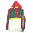 古着 90 039 S トミーヒルフィガー TOMMY HILFIGER SAILING GEAR セーリングギア スウェットハーフジップパーカー メンズM ヴィンテージ /eaa414700 【中古】 【240127】