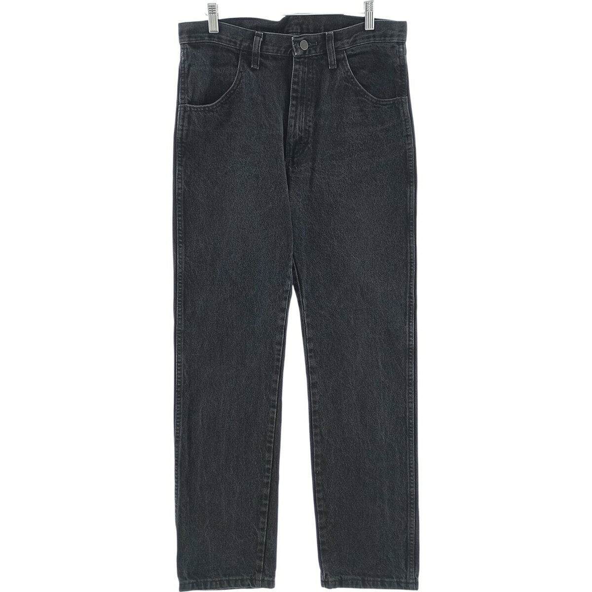 古着 ラスラー RUSTLER ブラックデニム ストレートデニムパンツ メンズw32相当 /eaa417085   【SS2606_30