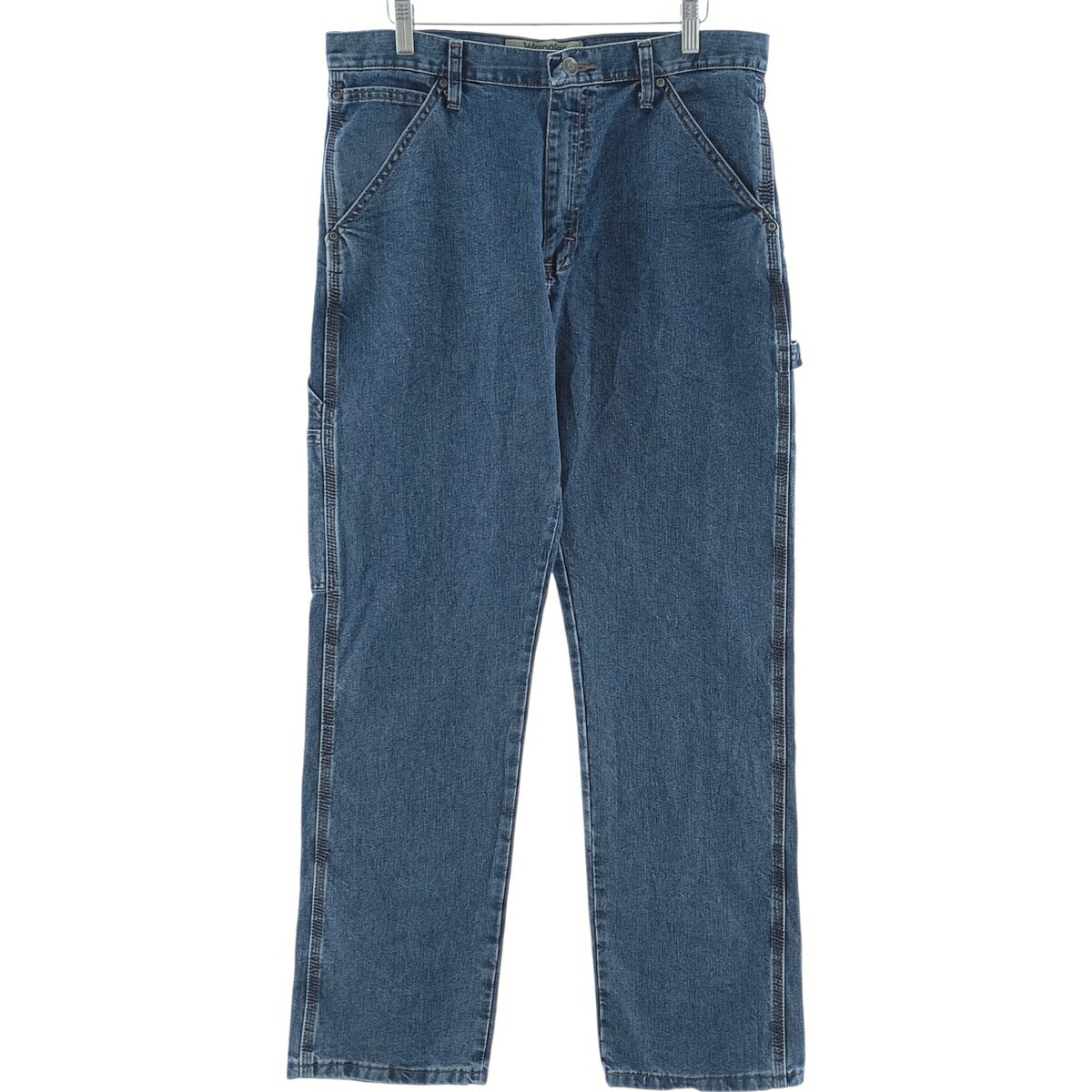 商品詳細 ブランド・Wrangler・ラングラー・ 特徴・ジッパーフライ・スパナポケット・ワイドパンツ・ハンマーループ・ モデル/形状・authentics・デニムペインターパンツ・ 素材・コットン:75%・ポリエステル:25%・ 色・ブル...