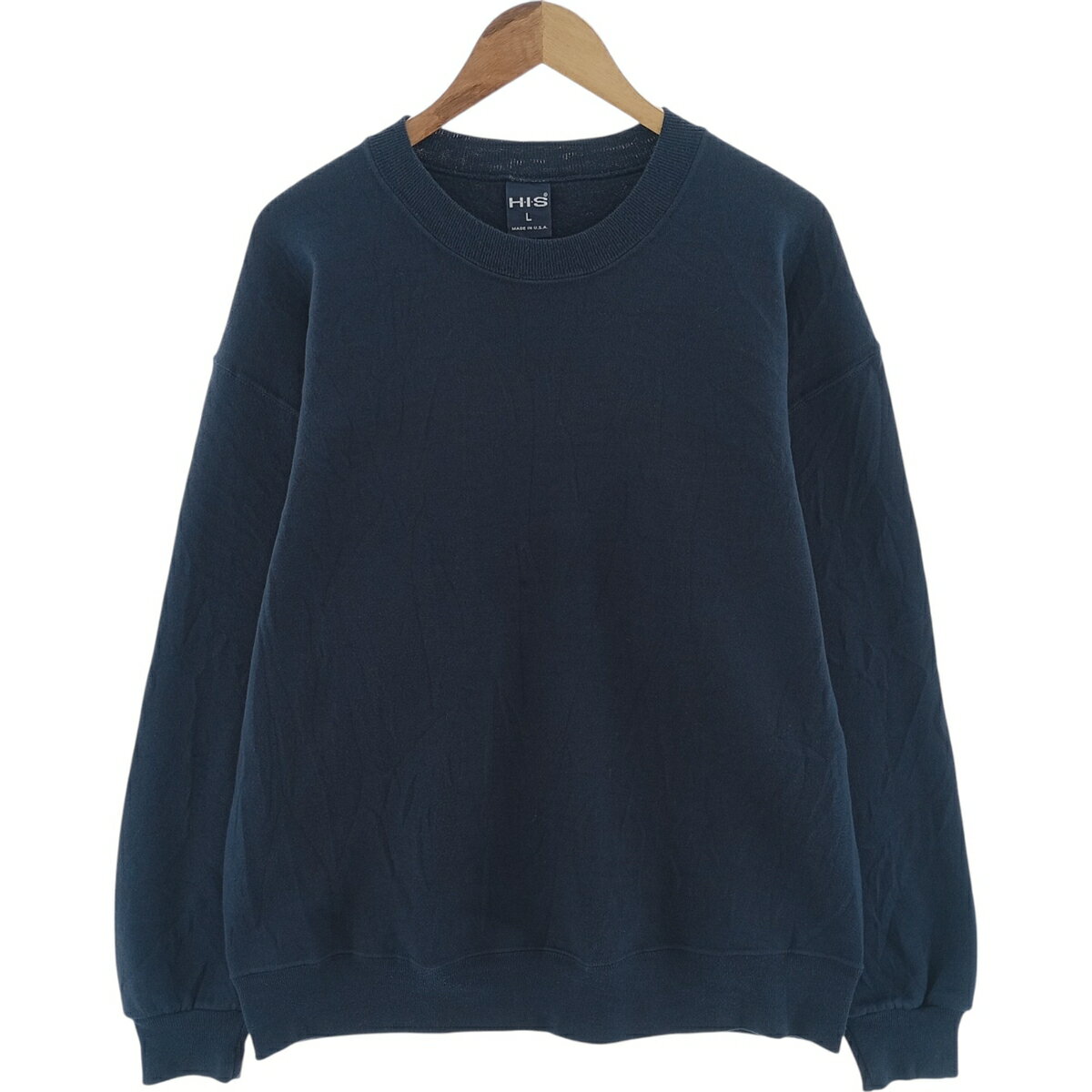 Rakuten - 古着 90'S HIS 無地 ブランクスウェットシャツ トレーナー USA製 メンズL相当 ヴィンテージ /eaa417172 【中古】 【250208】 【SS2603_30】