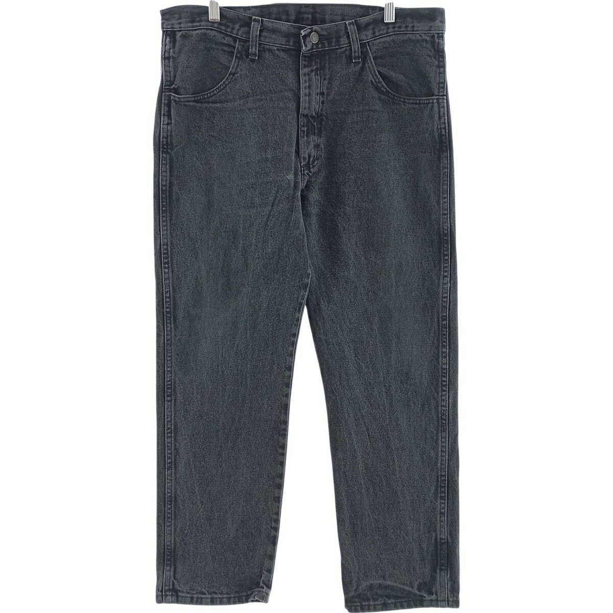 古着 ラスラー RUSTLER ブラックデニム ストレートデニムパンツ メンズw36相当 /eaa417181   【SS2606_30