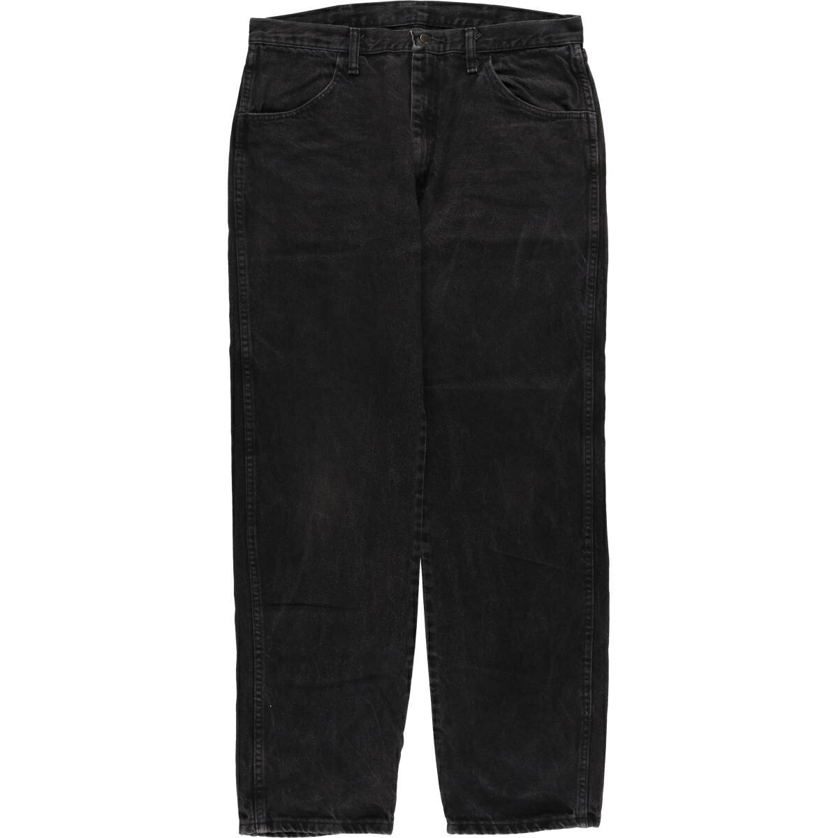 古着 ラスラー RUSTLER ブラックデニム ストレートデニムパンツ メンズw35相当 /eaa417184   