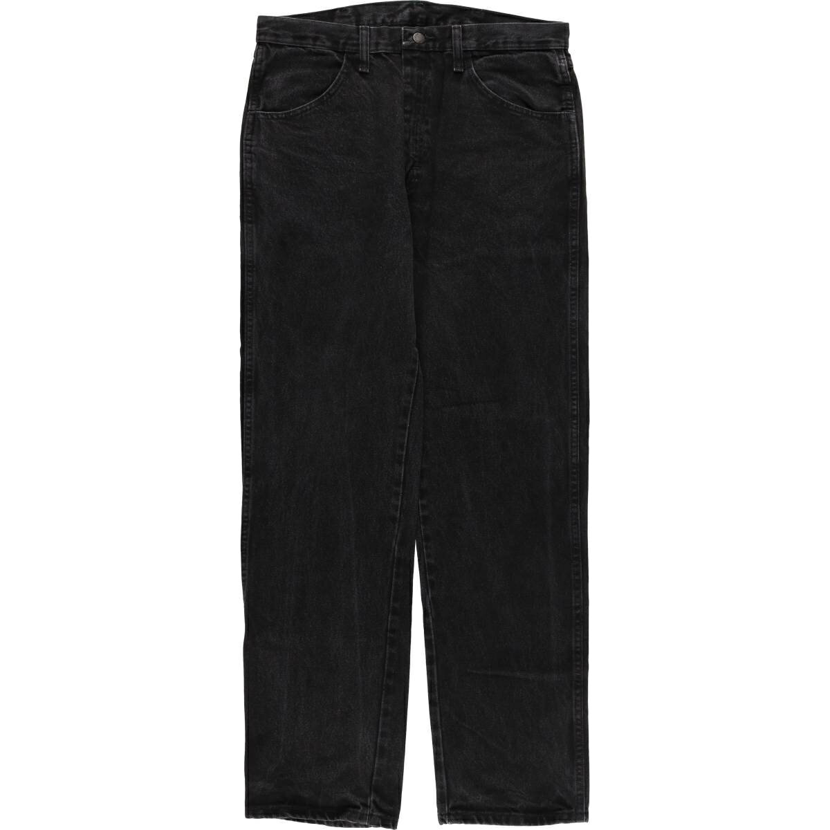 古着 ラスラー RUSTLER ブラックデニム ストレートデニムパンツ メンズw33相当 /eaa417185   