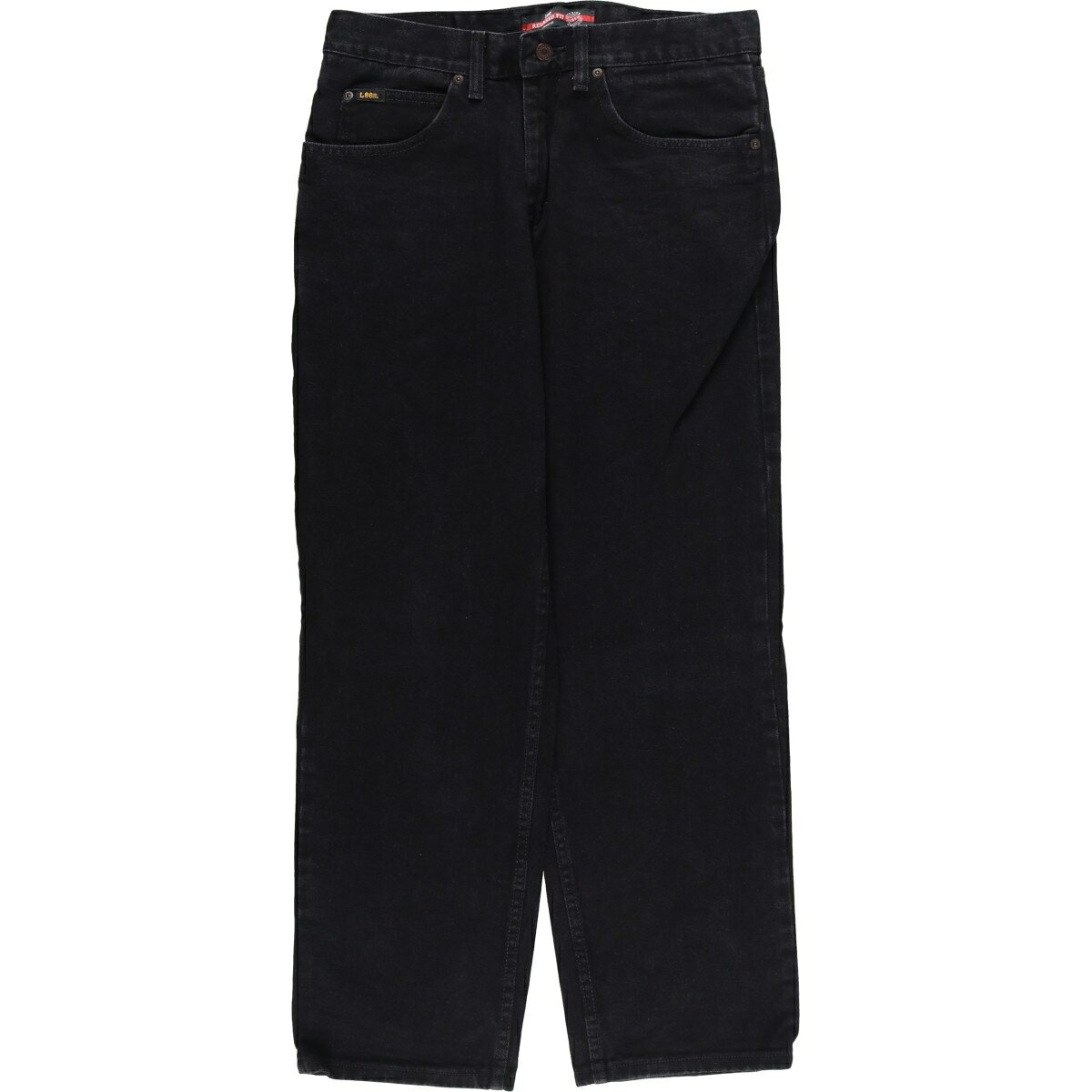 古着 リー Lee RELAXED FIT ブラックデニム ストレートデニムパンツ メンズw33相当 /eaa417193 【中古】 【251227】