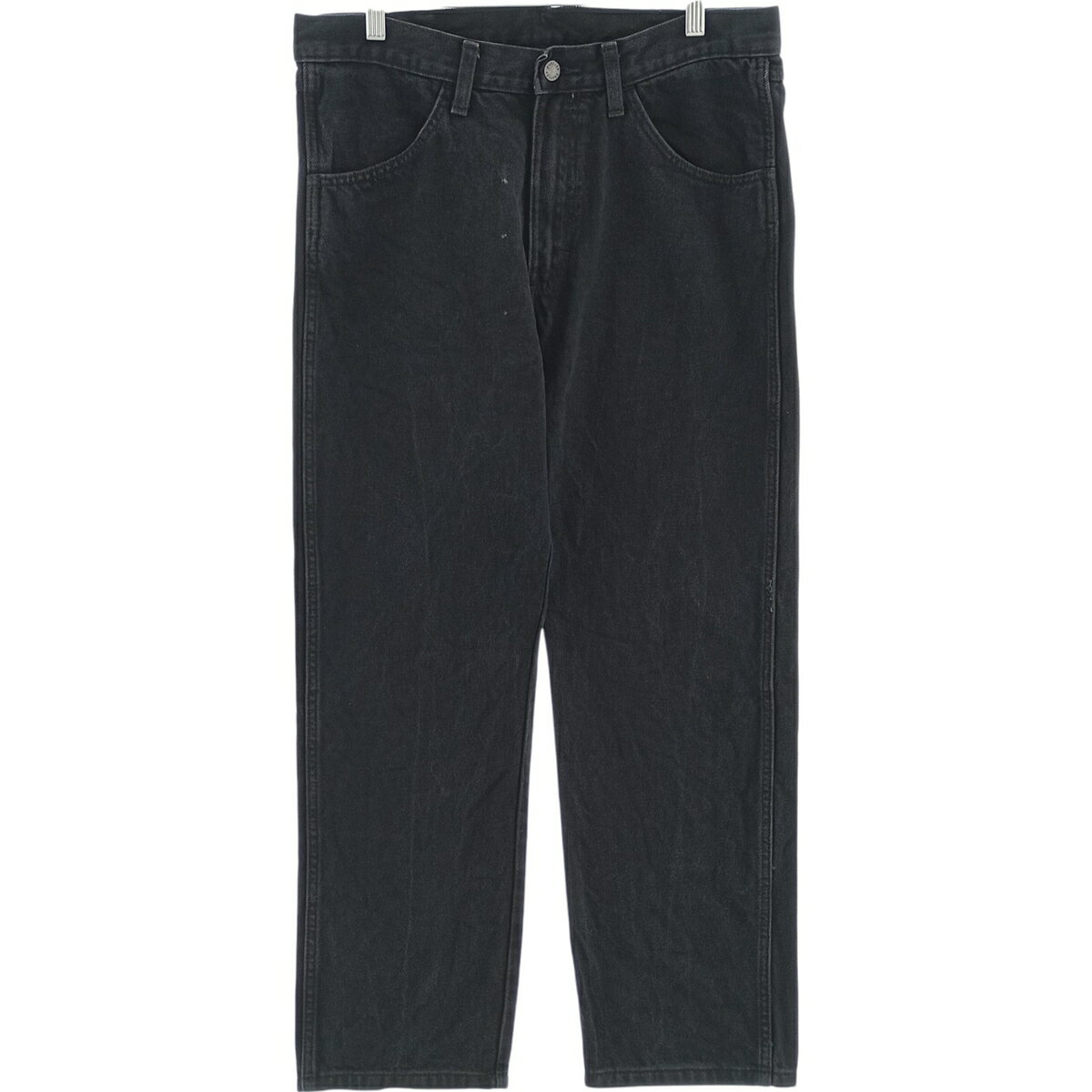 古着 ラスラー RUSTLER ブラックデニム ストレートデニムパンツ メンズw34相当 /eaa417207   【SS2606_30