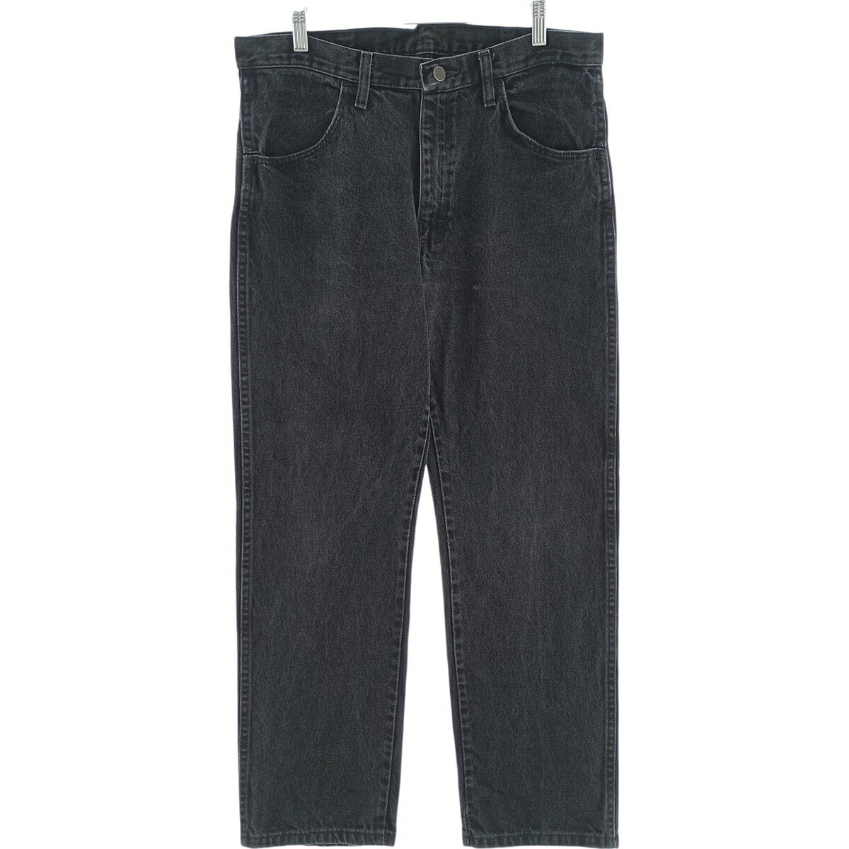 古着 ラスラー RUSTLER ブラックデニム ストレートデニムパンツ メンズw35相当 /eaa417211   【SS2606_30