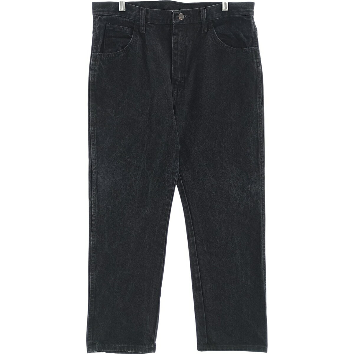 古着 ラスラー RUSTLER ブラックデニム ストレートデニムパンツ メンズw35相当 /eaa417219   【SS2606_30
