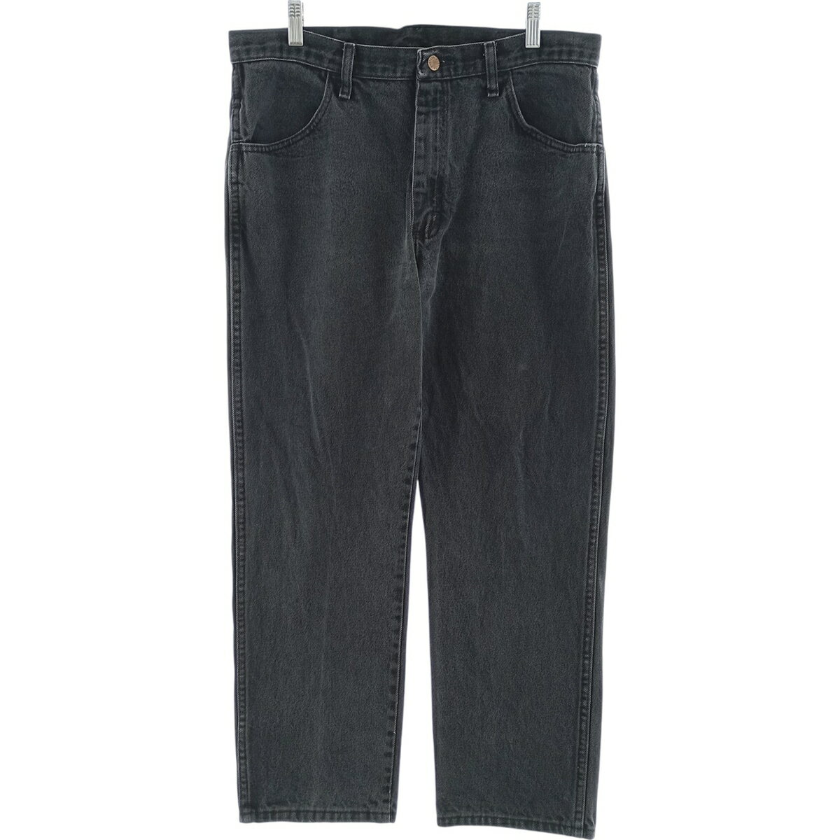 古着 ラスラー RUSTLER ブラックデニム ストレートデニムパンツ メンズw34相当 /eaa417254   【SS2606_30