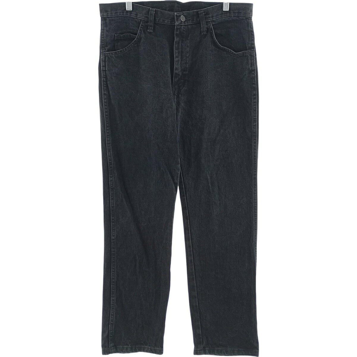 古着 ラスラー RUSTLER ブラックデニム ストレートデニムパンツ メンズw34相当 /eaa417258   【SS2606_30