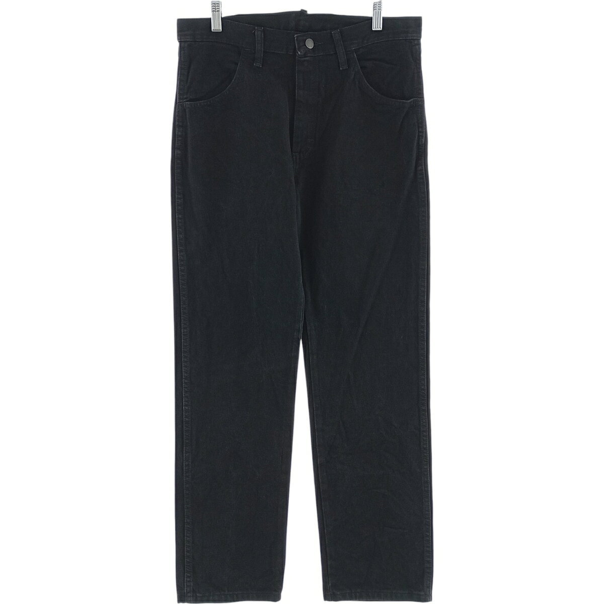 古着 ラスラー RUSTLER ブラックデニム ストレートデニムパンツ メンズw34相当 /eaa417259   【SS2606_30