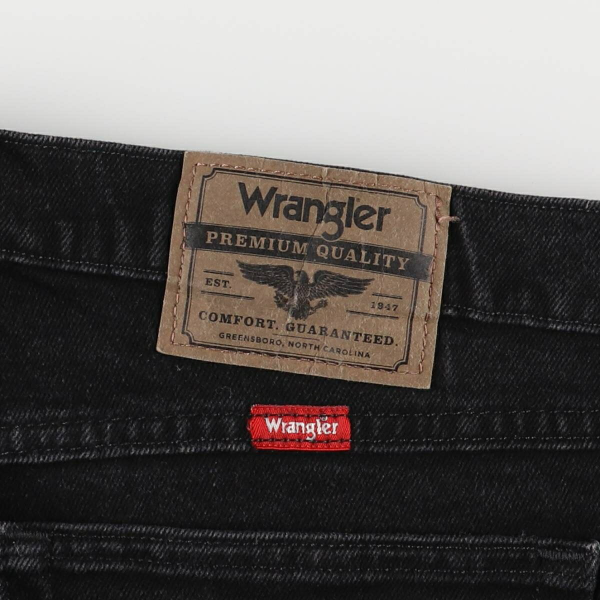 古着 00'S ラングラー Wrangler ブラックデニム ストレートデニムパンツ メンズw34相当 /eaa417273 【中古】 【250809】
