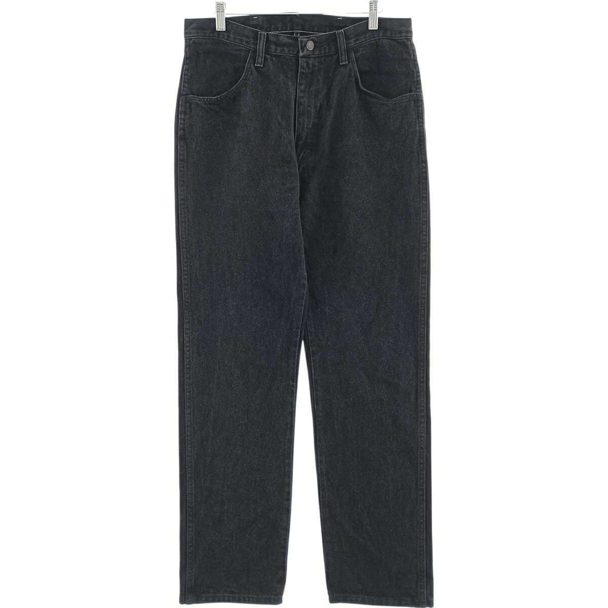古着 ラスラー RUSTLER ブラックデニム ストレートデニムパンツ メンズw33相当 /eaa417275   【SS2606_30