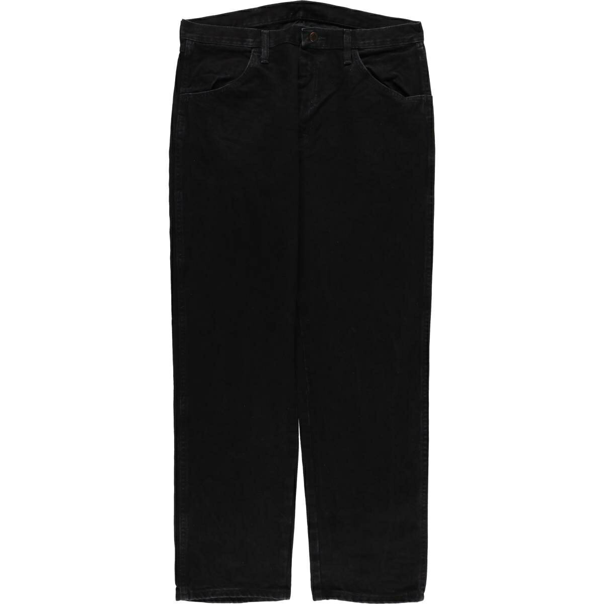 古着 ラスラー RUSTLER ブラックデニム ストレートデニムパンツ メンズw36相当 /eaa417276   【SS2606_30
