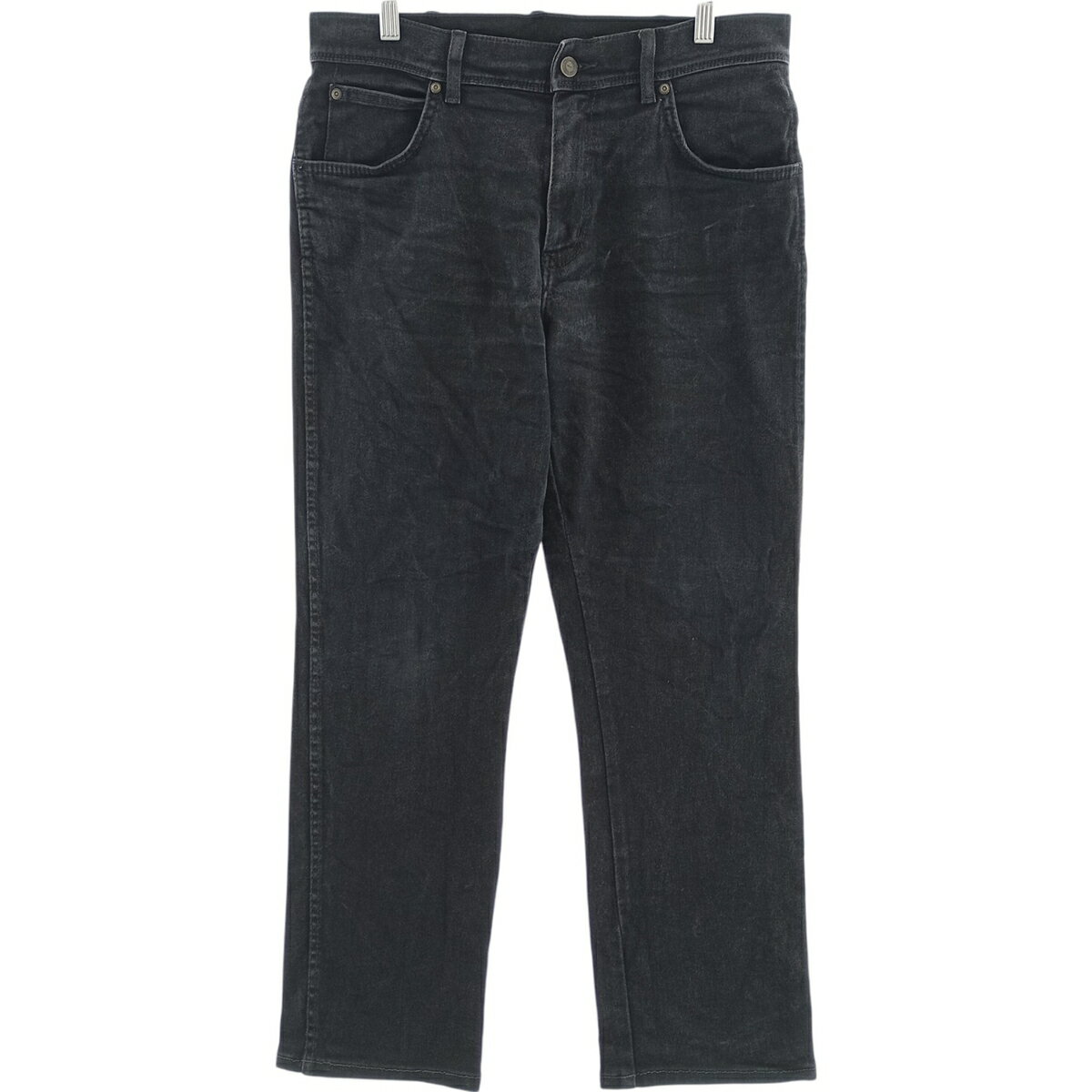 乐天商城 - 古着 ラングラー Wrangler REGULAR FIT ブラックデニム ストレートデニムパンツ メンズw32相当 /eaa417277 【中古】 【250906】 【SS2606_30
