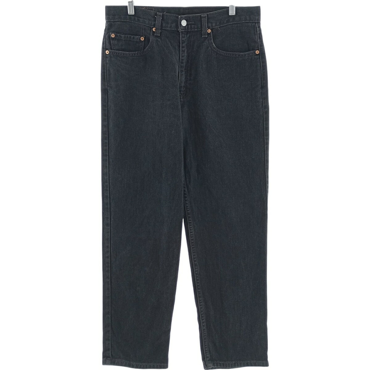 古着 00'S リーバイス Levi's 550 RELAXED FIT ブラックデニム テーパードデニムパンツ メンズw33相当 /eaa417369 【中古】 【250315】