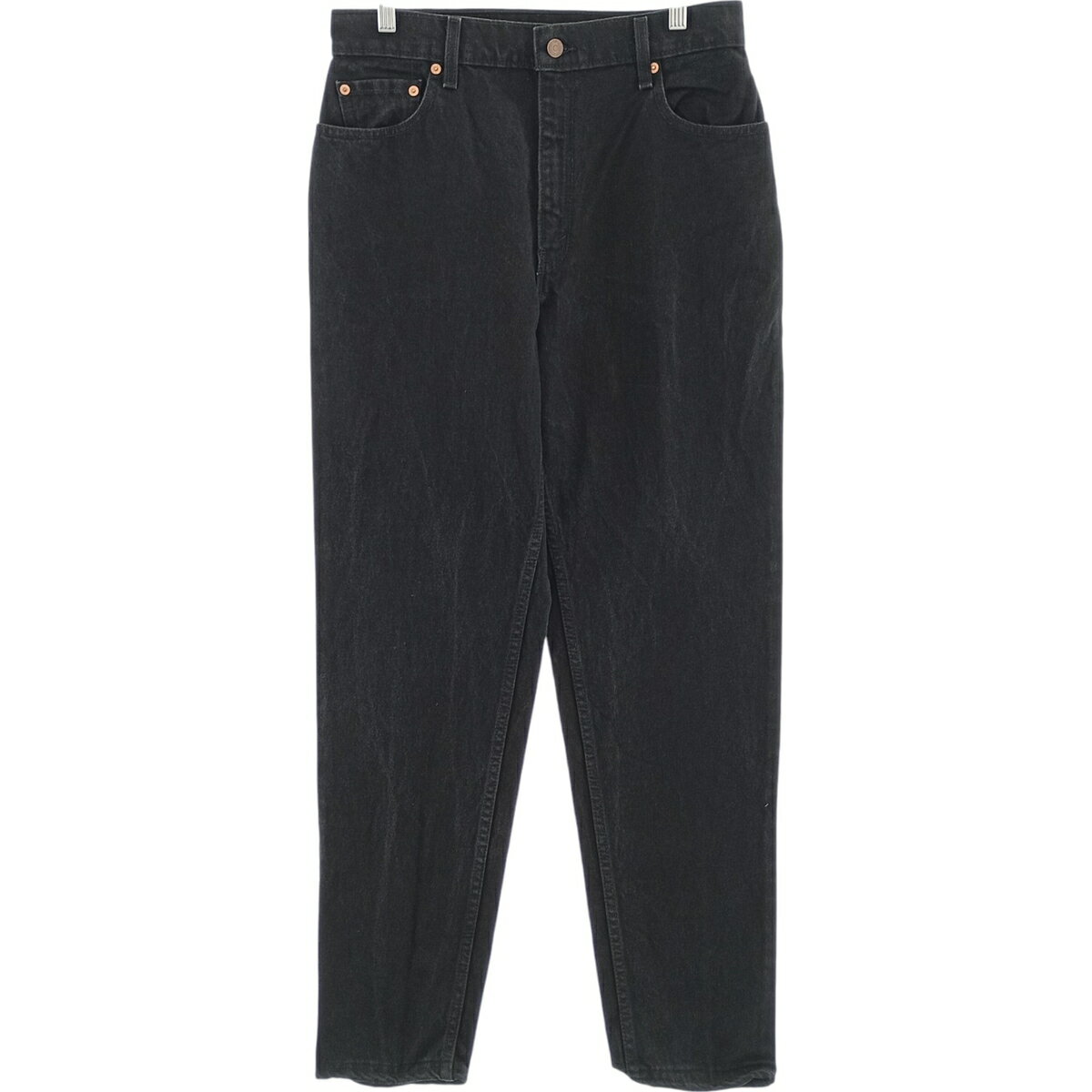 古着 90'S リーバイス Levi's 551 RELAXED FIT TAPERED LEG ブラックデニム テーパードデニムパンツ USA製 レディースXL(w31)相当 ヴィンテージ /eaa417383 【中古】 【250512】 【ADEL/アデル】 【SS2603_10】 ブラック系 春夏秋冬