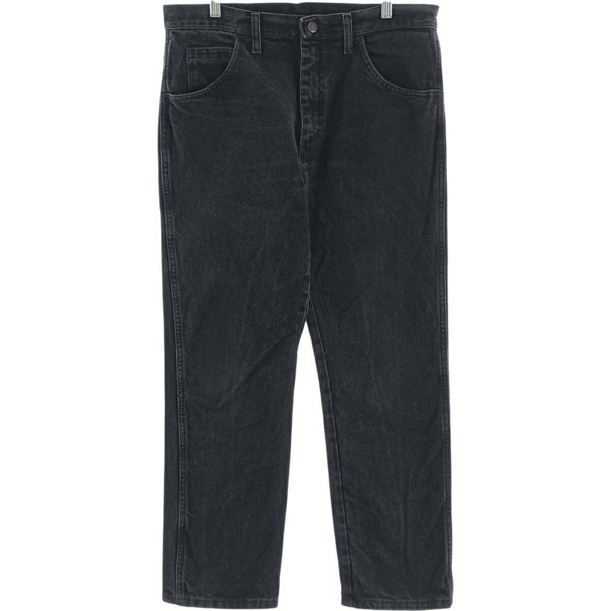古着 ラスラー RUSTLER ブラックデニム ストレートデニムパンツ メンズw34相当 /eaa417394   【SS2606_30