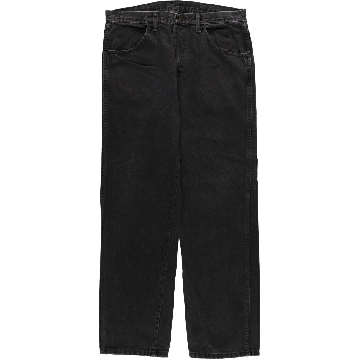 古着 ラスラー RUSTLER ブラックデニム ストレートデニムパンツ メンズw33相当 /eaa417446   