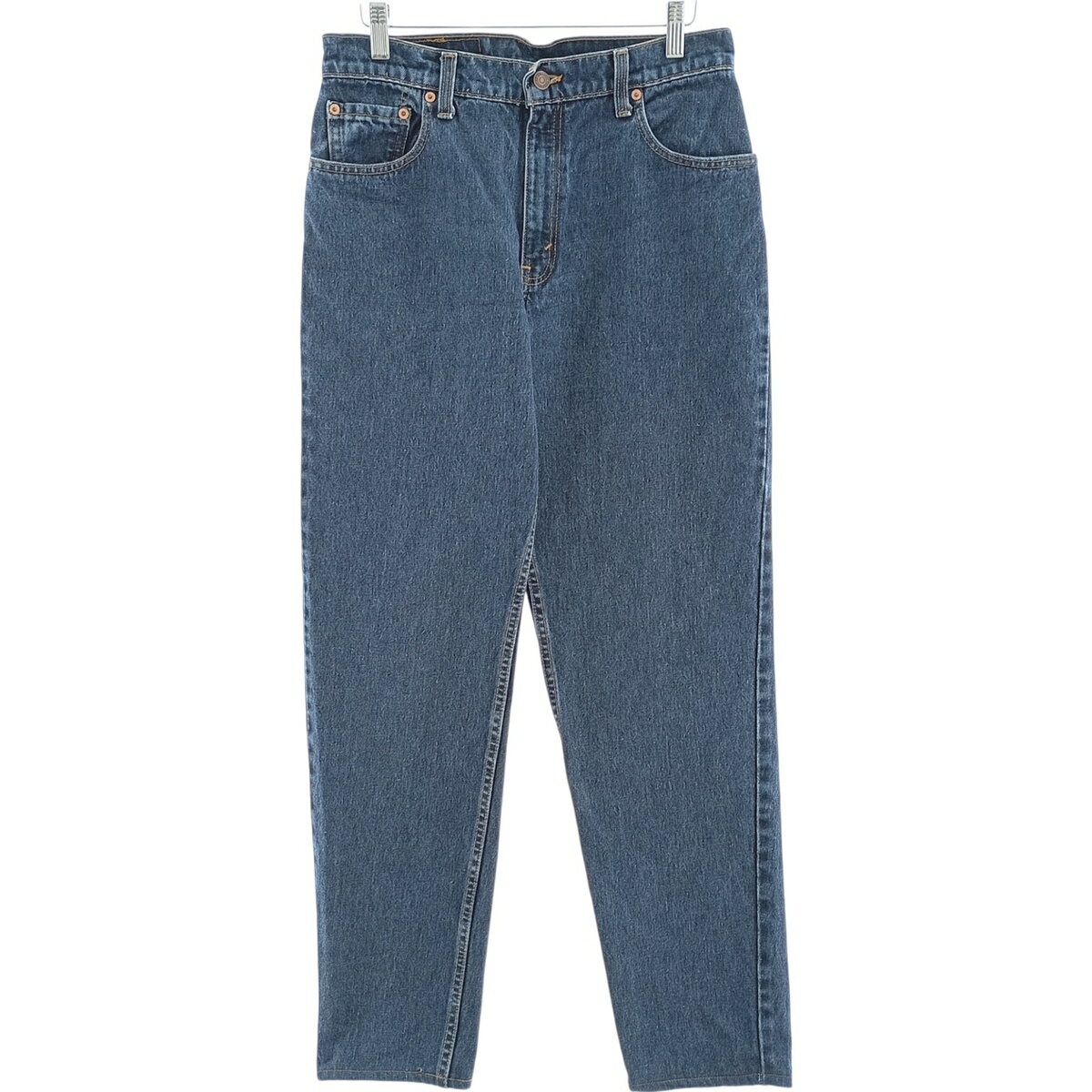 古着 90'S リーバイス Levi's 551 RELAXED FIT TAPERED LEG テーパードデニムパンツ USA製 レディースL(w30)相当 ヴィンテージ /eaa417472 【中古】 【250512】 【Elulu/エルル】 【SS2603_10】 ブルー系 春夏秋冬