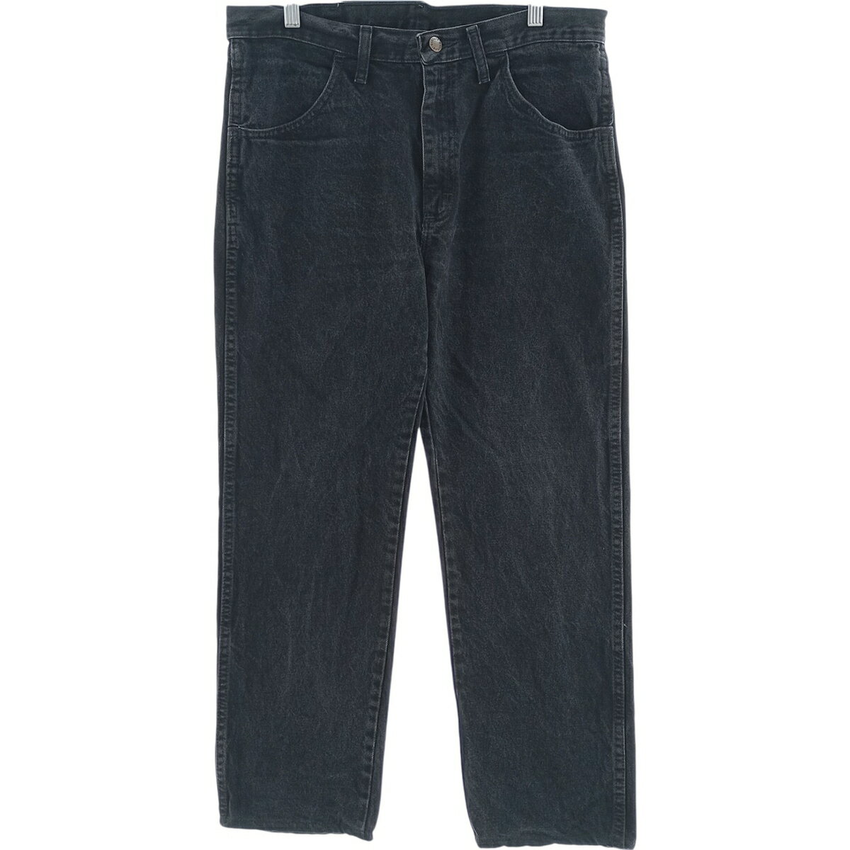 樂天商城 - 古着 ラスラー RUSTLER ブラックデニム ストレートデニムパンツ メンズw34相当 /eaa417478 【中古】 【260117】 【SS2606_10】
