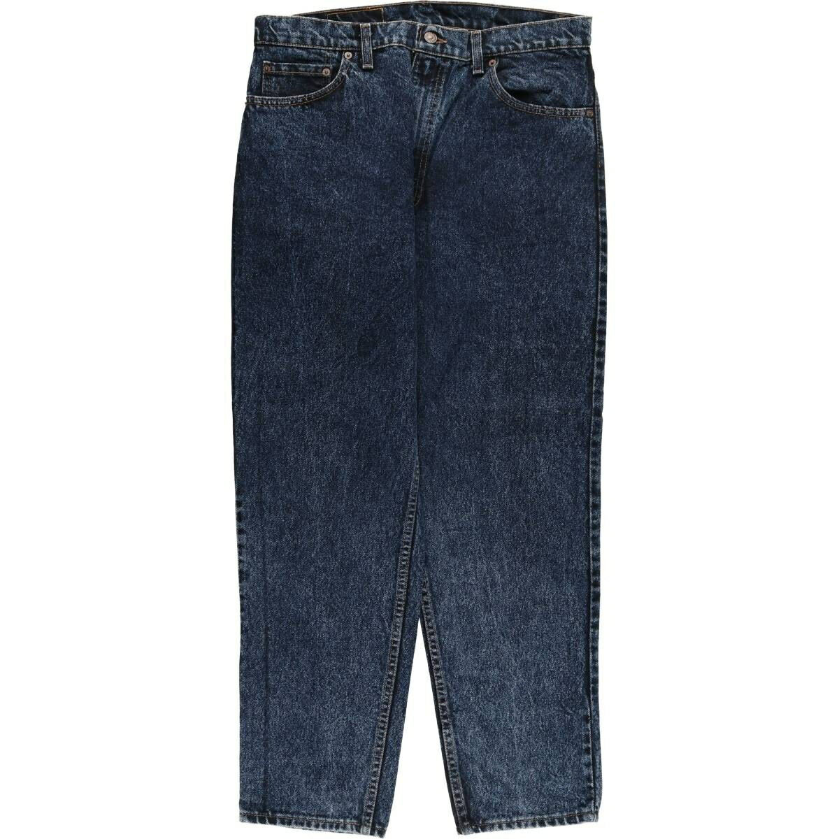 古着 90'S リーバイス Levi's 550-4865 ケミカルウォッシュ テーパードデニムパンツ USA製 メンズw35相当 ヴィンテージ /eaa417530 【中古】 【250319】 【ss2601_10】 ブルー系 春夏秋冬
